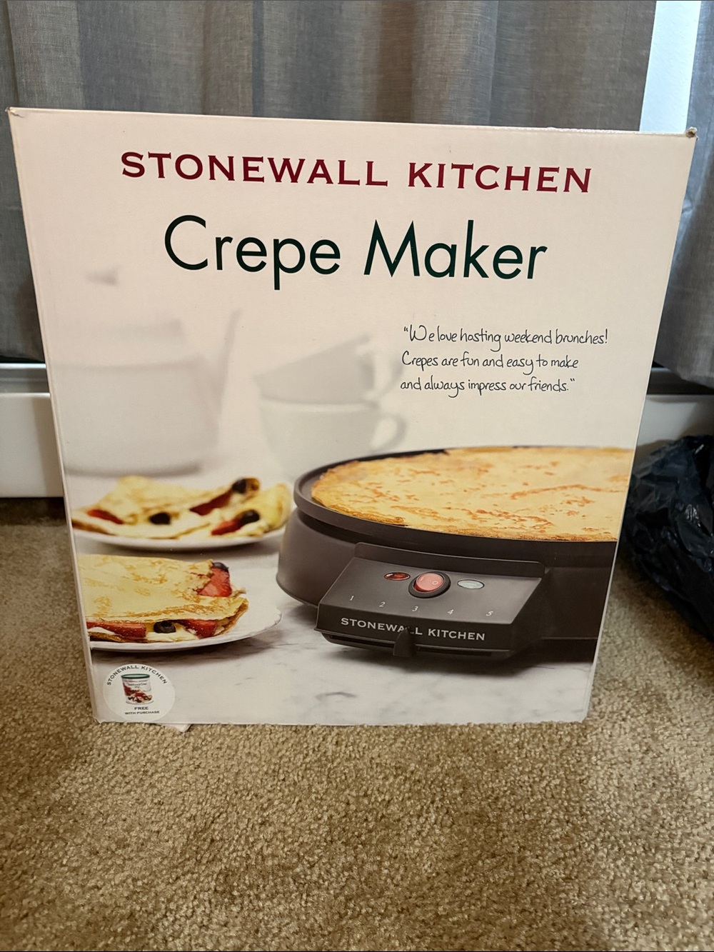 Black Crepe Maker - Nonstick Electric Griddle